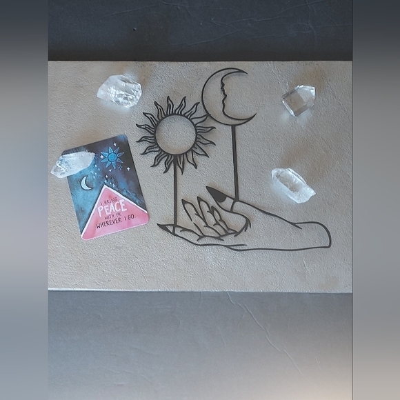 Mystical Celestial Balance Moon Sun Witchy Wall Art Hanging Home Decor/Accent - Picture 6 of 9